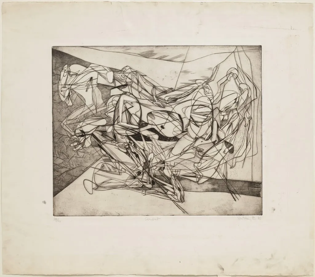 Untitled, by Stanley William Hayter, ink, 1936