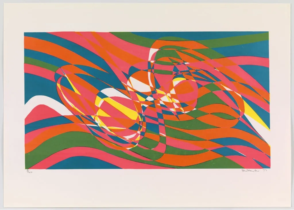 Untitled, by Stanley William Hayter, ink, 1973