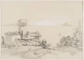 Stavronikéta, on the E. side of Athos; I<sup>s</sup> of Thasos &amp; Samothrace in the distance