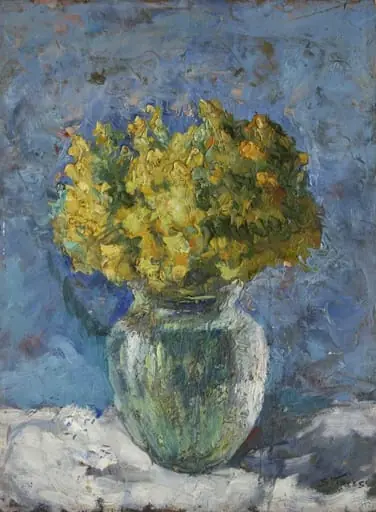 Flori galbene în vas, by Stavru Tarasov
