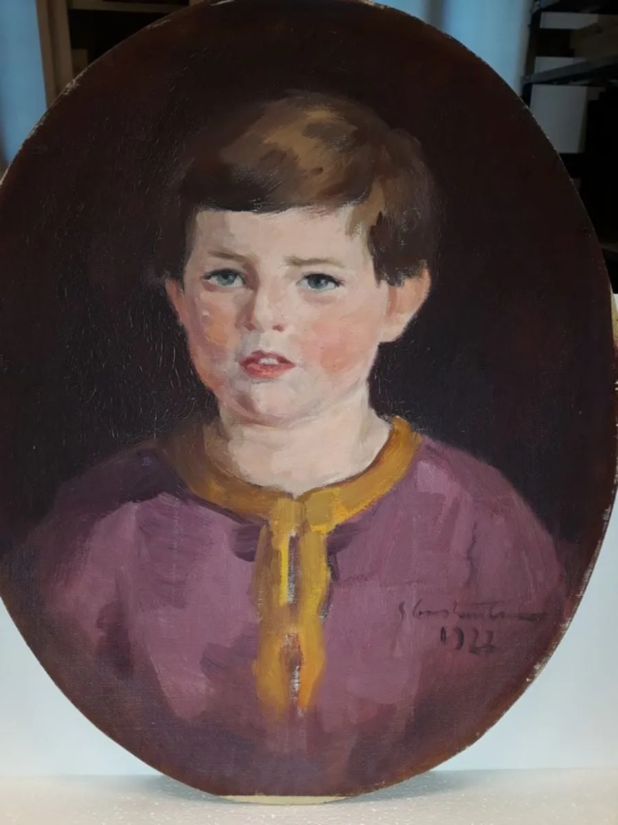 Portret de copil, by Ștefan Constantinescu, unspecified