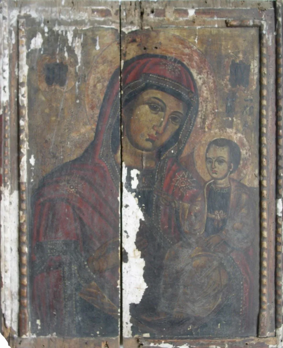 Maica Domnului cu Pruncul, by Ștefan Dascălul și Dumitru, unspecified