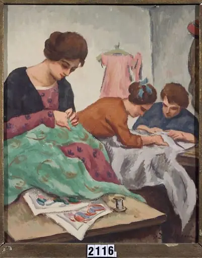 Atelier de croitorie, by Ștefan Dimitrescu