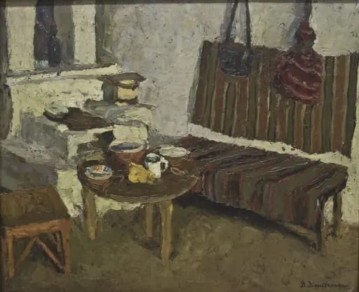 Interior țărănesc (Studiu pentru „Cina”), by Ștefan Dimitrescu