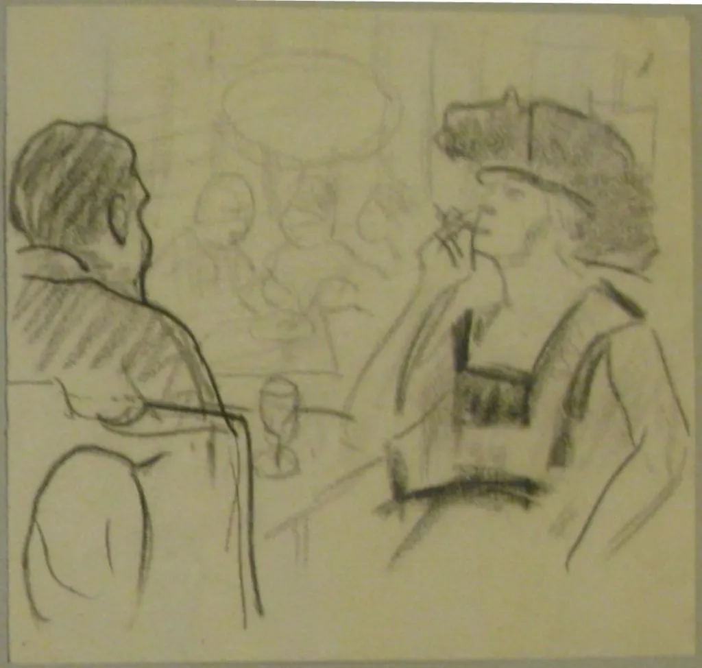 La restaurant, by Ștefan Dimitrescu, 1916