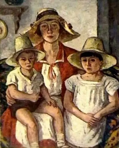 Mama cu copii, by Ștefan Dimitrescu