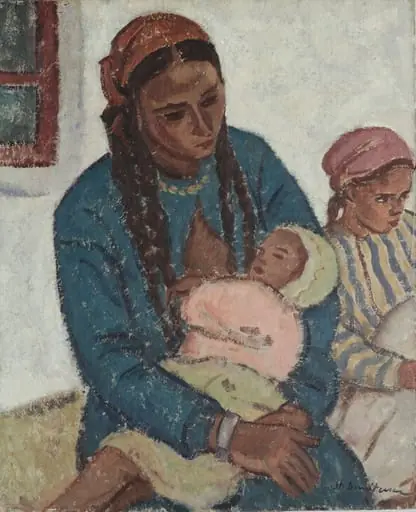 Maternitate, by Ștefan Dimitrescu