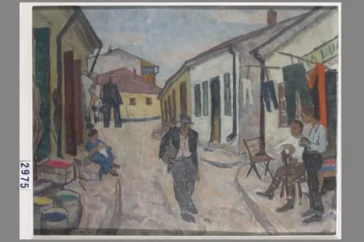 Peisaj cu case, by Ștefan Dimitrescu