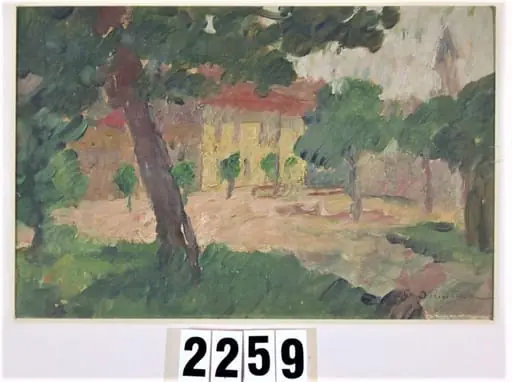 Peisaj de câmpie cu copaci, by Ștefan Dimitrescu