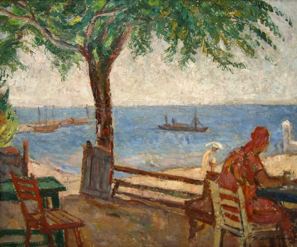 Peisaj marin, by Ștefan Dimitrescu, 1919