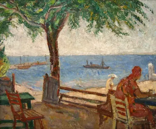 Peisaj marin, by Ștefan Dimitrescu
