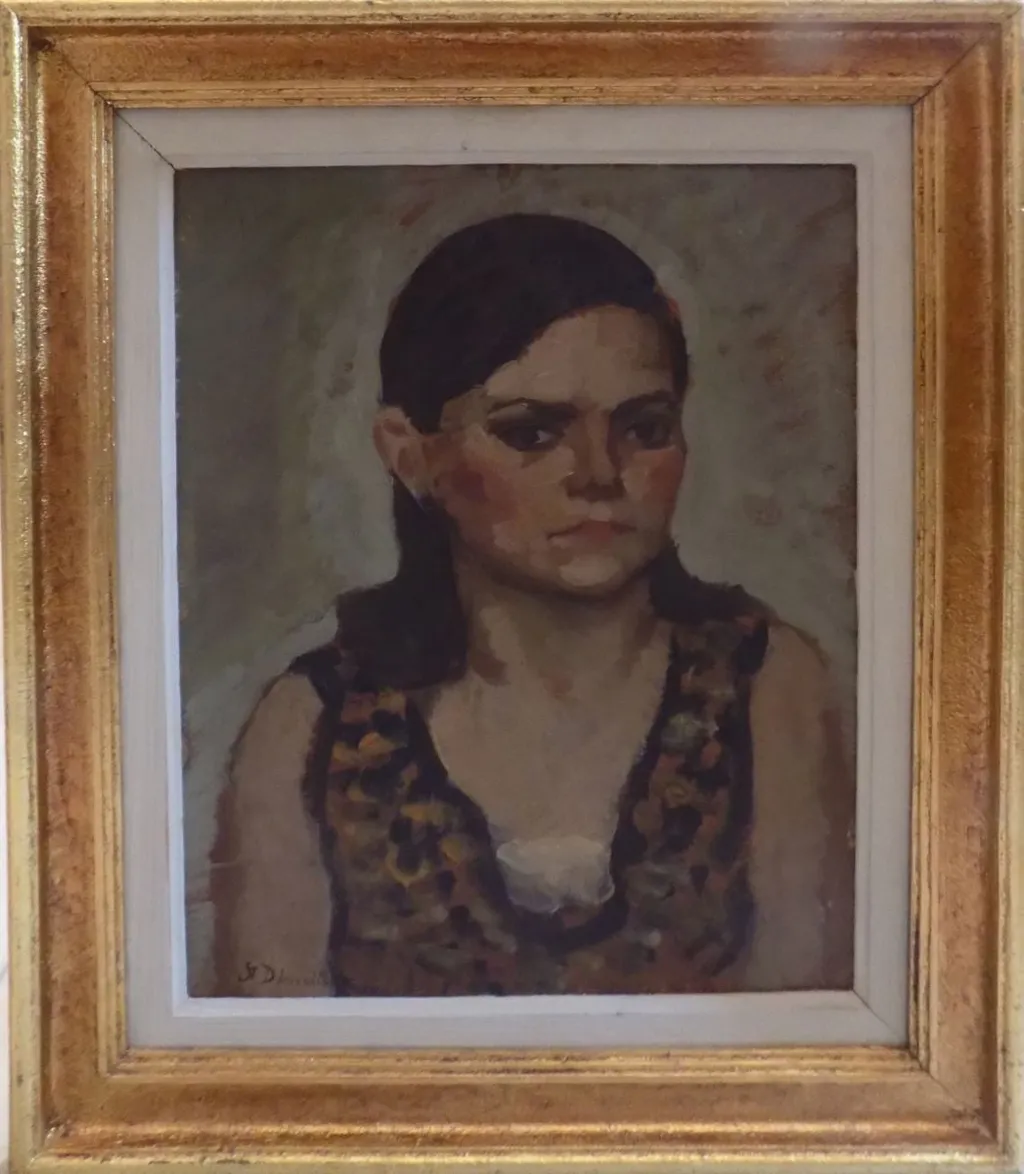 Portret (de) femeie, by Ștefan Dimitrescu, unspecified, 1919