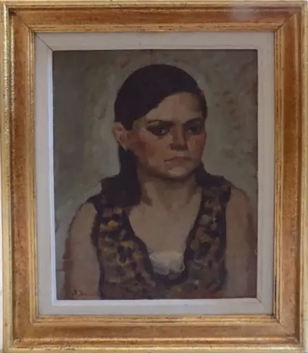 Portret (de) femeie, by Ștefan Dimitrescu