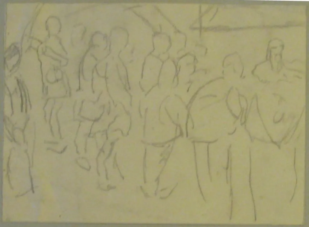 Țărani, by Ștefan Dimitrescu, 1922