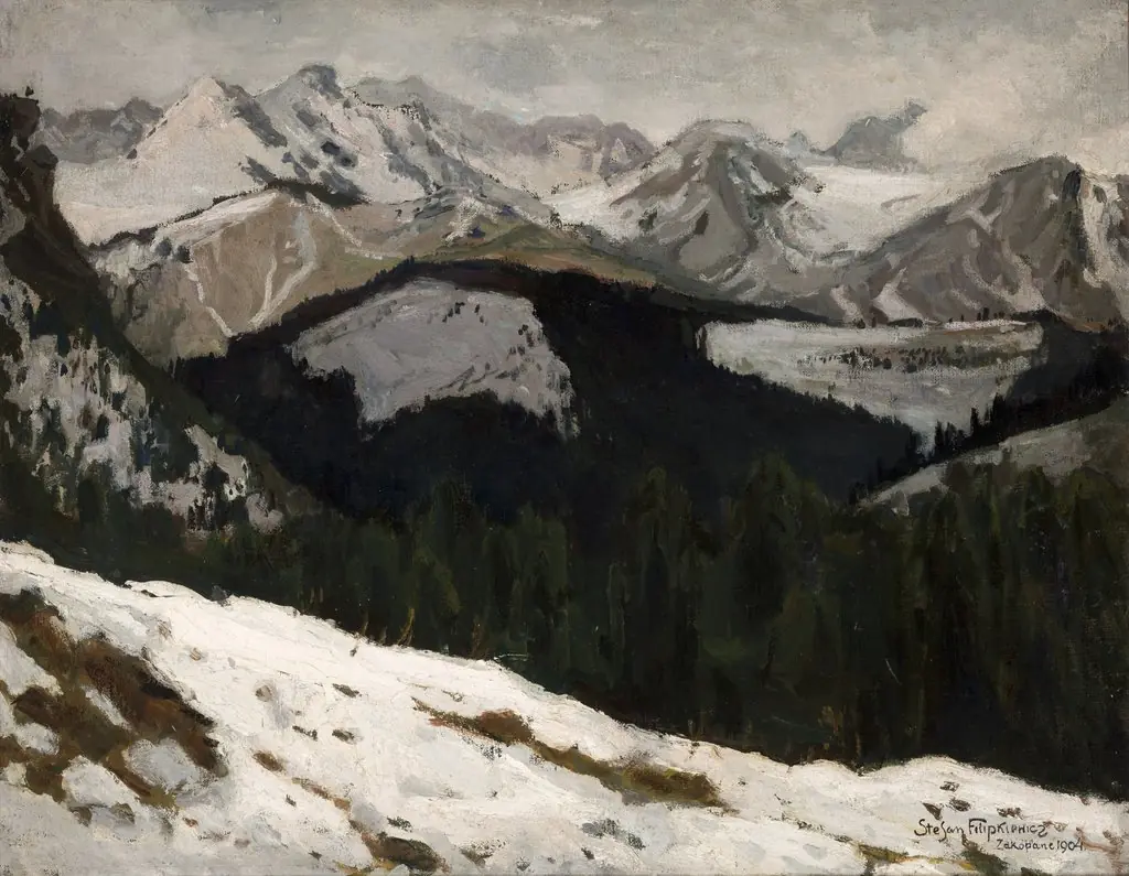 Thaw in the Tatra Mountains, by Stefan Filipkiewicz