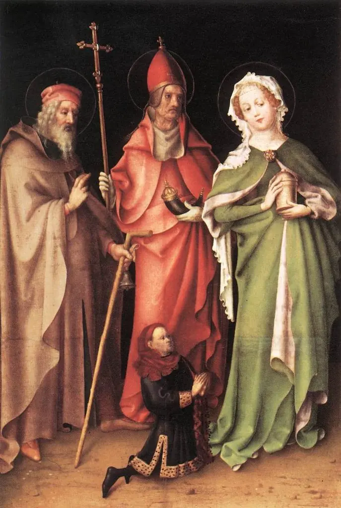 Sts Anthony the Hermit, Cornelius and Mary Magdalen with a Donor