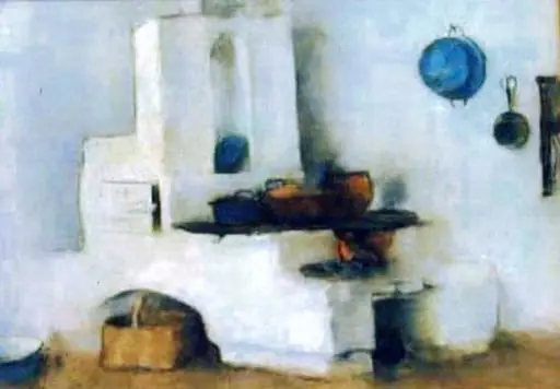 Bucătărie călugărească, by Ștefan Luchian, 1902