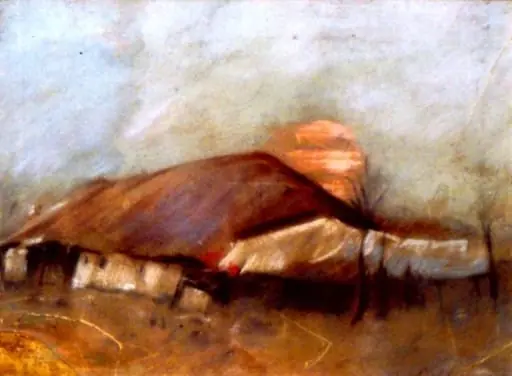 Peisaj cu casă, by Ștefan Luchian, 1902
