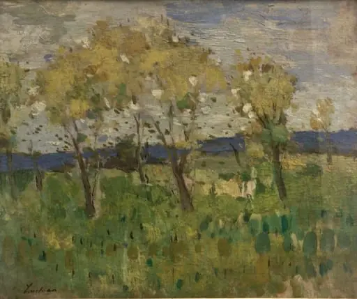 Peisaj cu pomi, by Ștefan Luchian