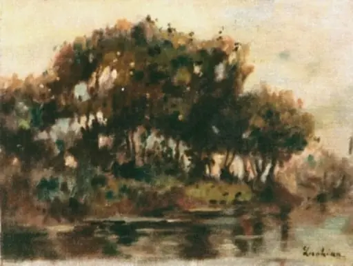 Peisaj de pădure, by Ștefan Luchian