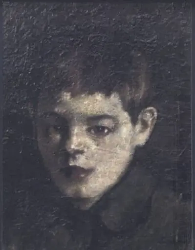 Portret de copil, by Ștefan Luchian