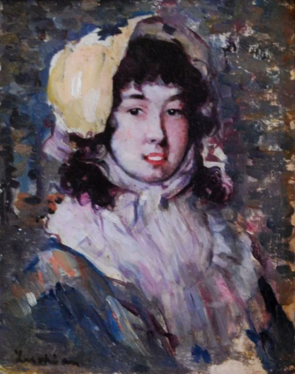 Portret de fetiță, by Ștefan Luchian, unspecified, 1902