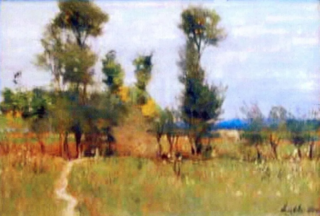 Potecă spre cimitir, by Ștefan Luchian, 1902
