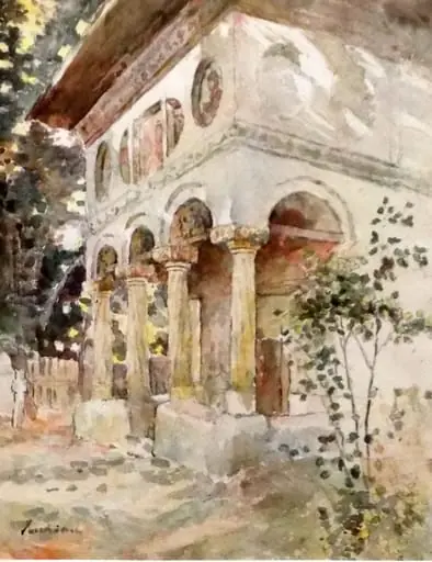 Pridvor de biserică, by Ștefan Luchian