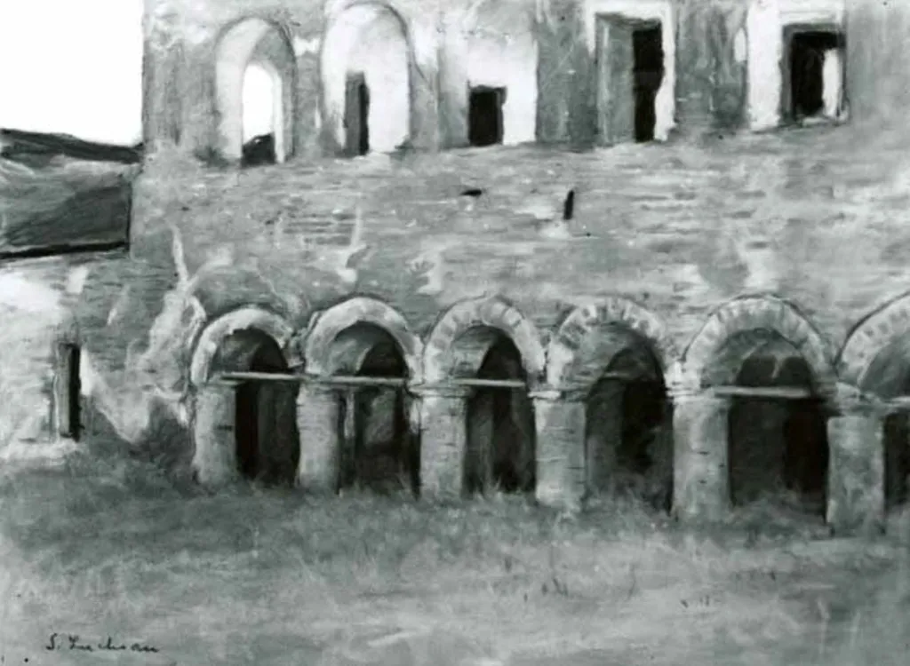 Ruinele Mănăstirii Comana, by Ștefan Luchian, 1902