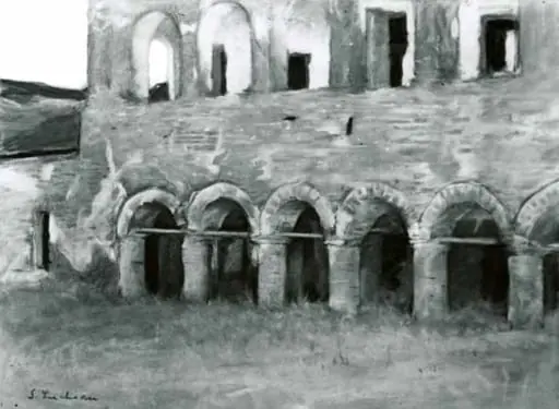 Ruinele Mănăstirii Comana, by Ștefan Luchian