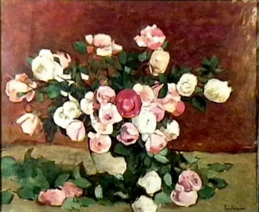 Trandafiri roz, by Ștefan Luchian