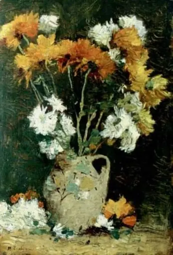 Tufănele în ulcică, by Ștefan Luchian