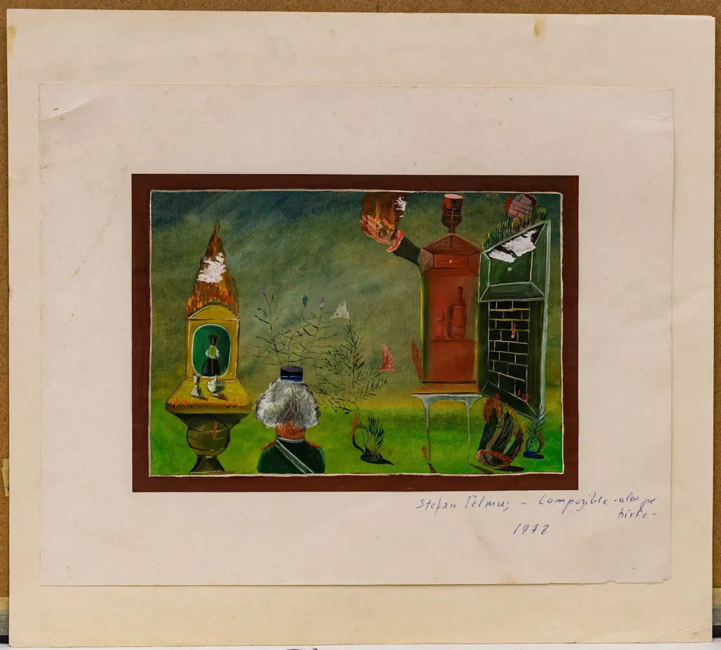 Compoziție, by Ștefan Pelmuș, 1978
