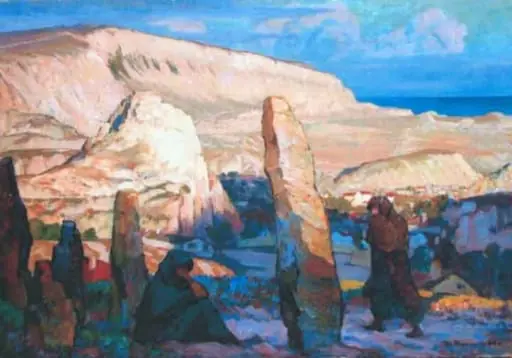 Cimitir turcesc, by Ștefan Popescu, 1922
