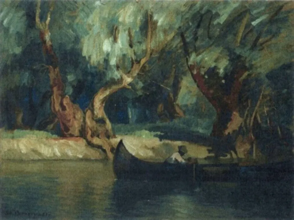 În deltă, by Ștefan Popescu, unspecified, 1921