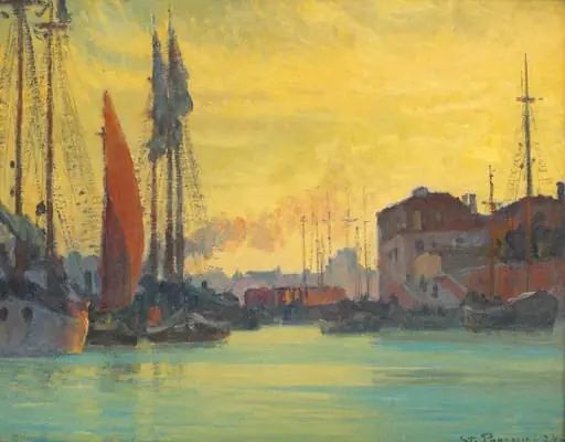 Înserare peste Chioggia, by Ștefan Popescu