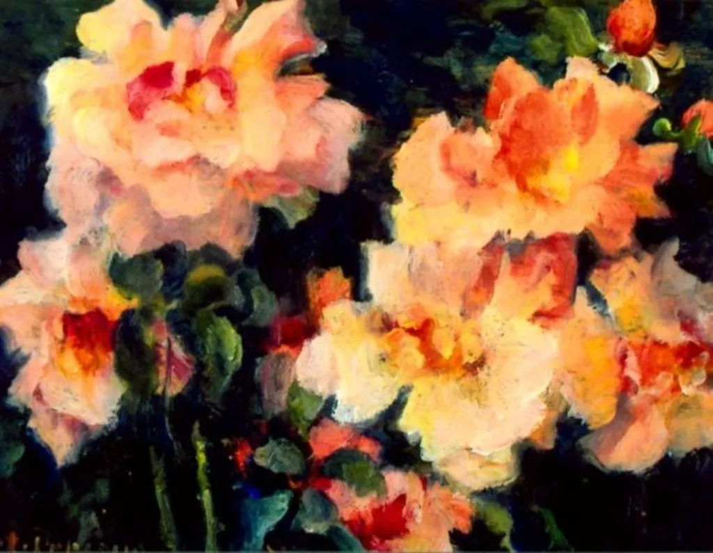 Natură statică cu flori, by Ștefan Popescu, unspecified