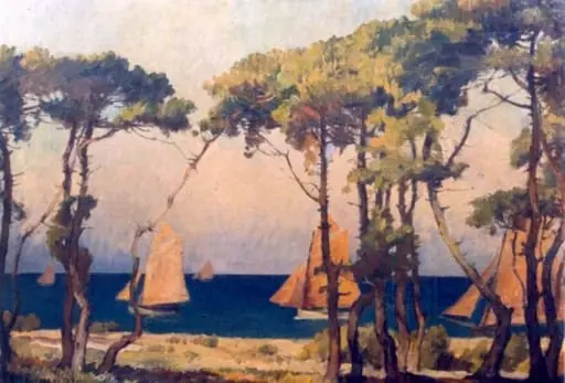 Peisaj cu bărci, by Ștefan Popescu