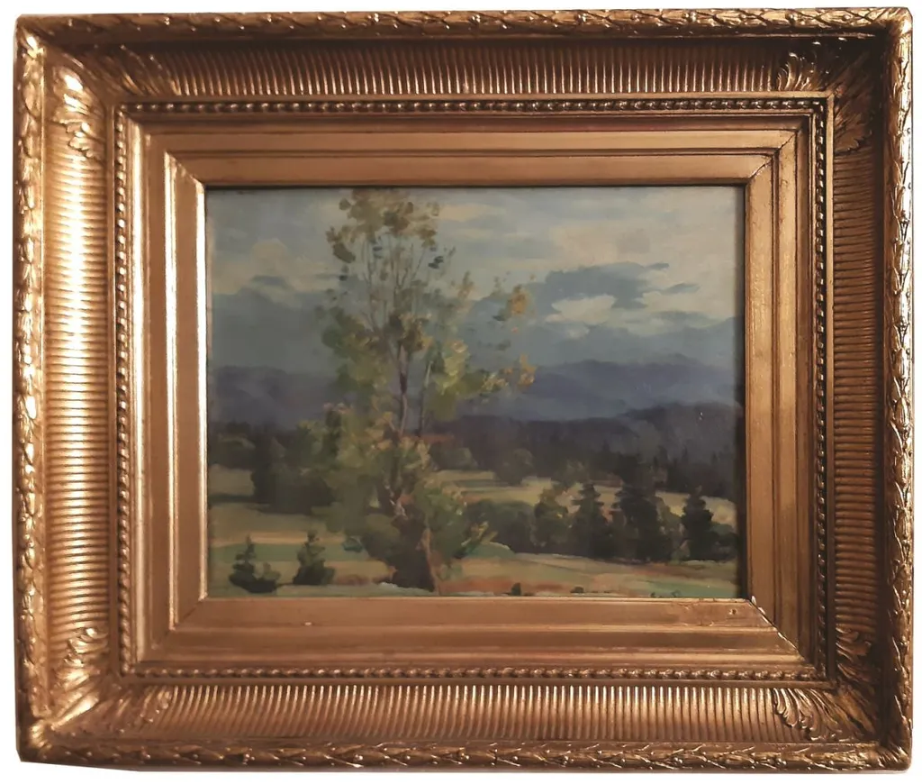 Peisaj cu copaci, by Ștefan Popescu, unspecified, 1914