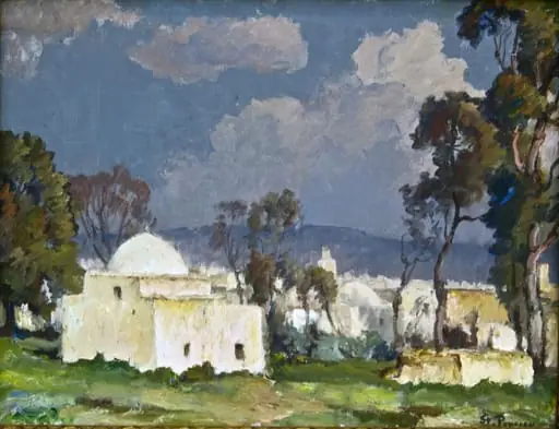 Peisaj în Maroc. Cimitir, by Ștefan Popescu
