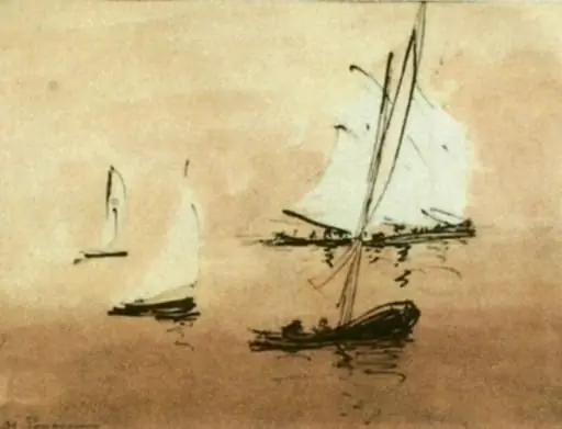Vele pe mare, by Ștefan Popescu