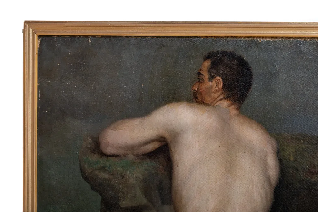 Nud de bărbat, by Ștefan Șoldănescu, unspecified, 1850