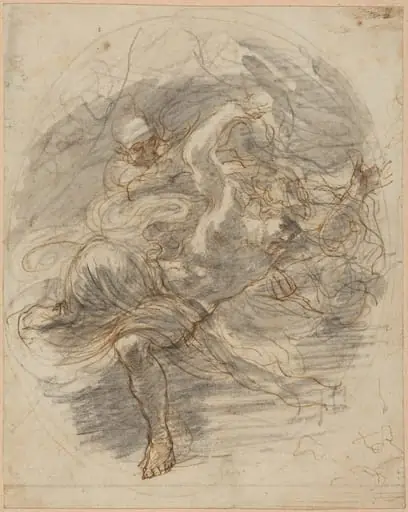 A Young Man Pursued by Death, by Stefano Della Bella