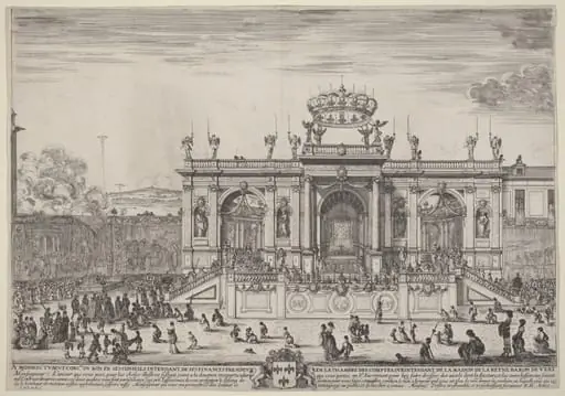 Altar for Corpus Christi Day, by Stefano Della Bella