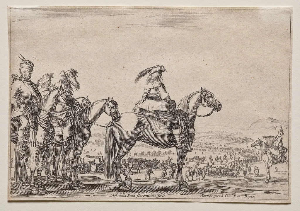 An Enemy on the March, by Stefano Della Bella, 1645