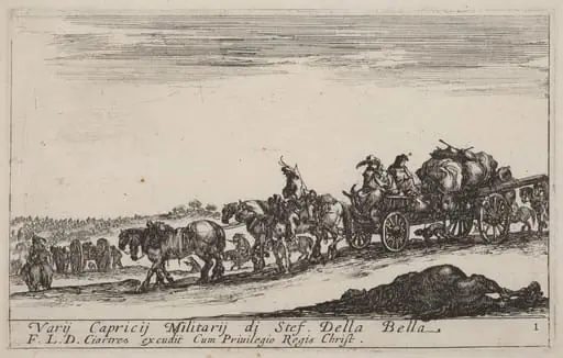 Baggage Train, by Stefano Della Bella