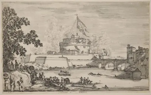 Castel Sant'Angelo, Rome, by Stefano Della Bella