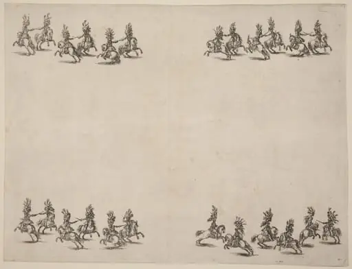 Cavaliers Fighting with Swords, by Stefano Della Bella