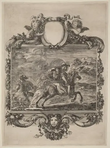 Clovis and Clotilda, by Stefano Della Bella