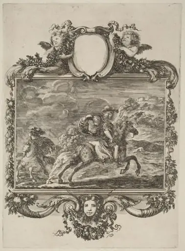 Clovis and Clotilda, by Stefano Della Bella